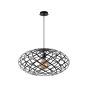 Lucide Wolfram - lampe suspendue - Ø 65 x 162 cm - noir