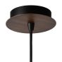 Lucide Ramona - lampe suspendue - Ø 60 x 165 cm - brun rouille