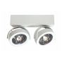 Artdelight Dutchess LED - spot en saillie 2L - 25 x 6 x 19 cm - 2 x 13W LED dimmable incl. - blanc