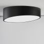 Nova Luce Maggio - plafonnier - Ø 40 x 12 cm - 30W LED incl. - noir sable et blanc mat