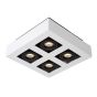 Lucide Xirax - spot en saillie - 25 x 25 x 8,8 cm - 4 x 5W LED dimmable incl - blanc