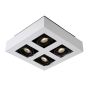 Lucide Xirax - spot en saillie - 25 x 25 x 8,8 cm - 4 x 5W LED dimmable incl - blanc