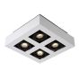 Lucide Xirax - spot en saillie - 25 x 25 x 8,8 cm - 4 x 5W LED dimmable incl - blanc