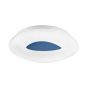 Nova Luce Cia - plafonnier - Ø 45 x 9,5 cm - 38W LED dimmable incl. - bleu