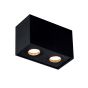 Maxlight Basic Square - spot en saillie 2L - 19 x 12 cm - noir