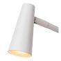 Lucide Stirling - lampe de table rechargeable - 30,5 x 14 x 47,5 cm - 3 step dimmer - 3W dimmable LED incl - blanc