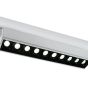 ONE Light Linéaire LED orientable - spot sur rail - système de rail triphasé - 58 x 6 x 8 cm - 10 x 5W LED incl. - blanc - couleur de lumière blanc chaud