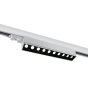 ONE Light Linéaire LED orientable - spot sur rail - système de rail triphasé - 58 x 6 x 8 cm - 10 x 5W LED incl. - blanc - couleur de lumière blanc chaud