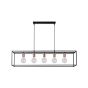 Lucide Arthur - lampe suspendue - 110 x 25 x 155 cm - noir et cuivre