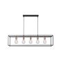 Lucide Arthur - lampe suspendue - 110 x 25 x 155 cm - noir et cuivre