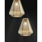 Nova Luce Oro - lampe suspendue - Ø 24 x 190 cm - or