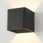 Artdelight Fulda - applique murale - 10 x 10 x 10 cm - 6W LED dimmable incl - noir