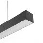 Roi Du Luminaire Line - lampe suspendue - 118 x 5,3 x 5,3 cm - 34W LED incl. - noir - non-dimmersible - couleur de lumière blanche (4000K)