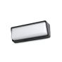 Faro Half - applique murale - 30 x 7,9 x 11 cm - 13W LED incl. - IP65 - gris foncé