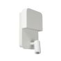 Lucide Boxer - applique murale avec port USB et interrupteur - 13 x 10 x 24 cm - 5W + 3W LED incl - blanc