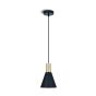 ONE Light E27 Cones - lampe suspendue - Ø 15,3 x 222,8 cm - laiton brossé et noir