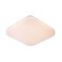 Lucide Otis - plafonnier - 33 x 33 x 6,5 cm - 32W LED incl. - opale