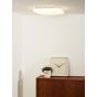 Lucide Otis - plafonnier - 33 x 33 x 6,5 cm - 32W LED incl. - opale