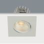 Artdelight Venice 2608 - spot encastrable - 80 x 80 mm, Ø 68 mm encastrable - 8W LED dimmable incl. - IP44 - blanc